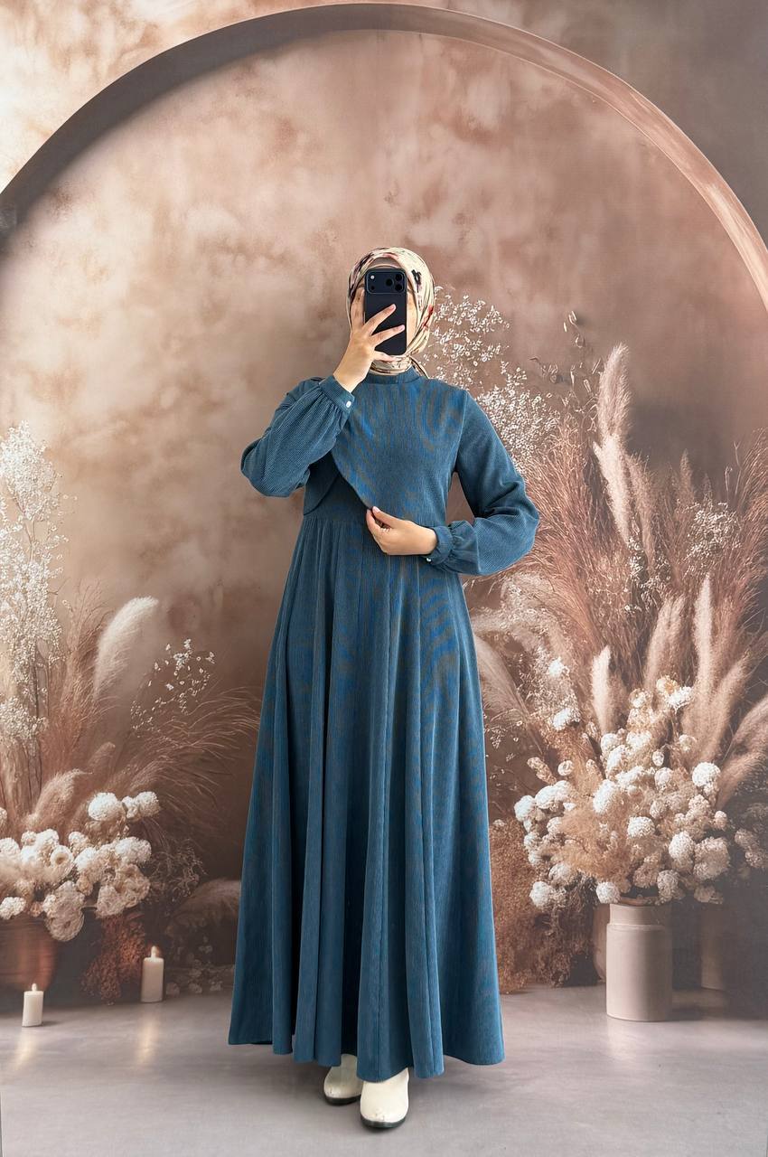 فستان آمال أزرق
