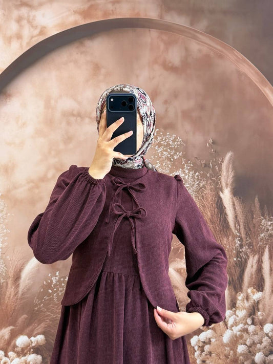 فستان مروة خمري