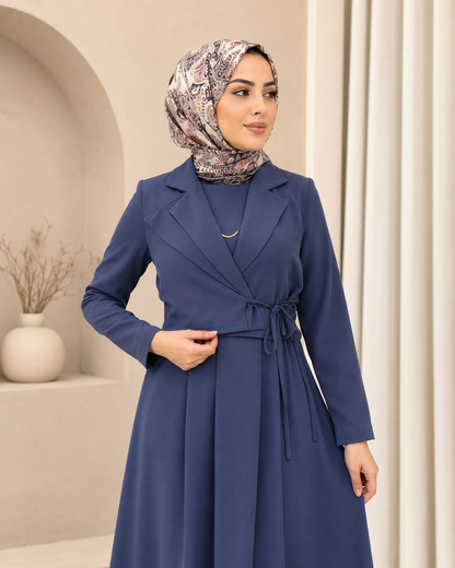 فستان ضحى أزرق