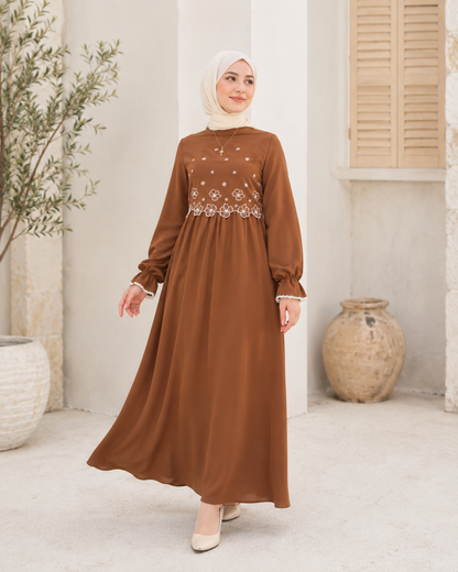 فستان دانة قرميدي