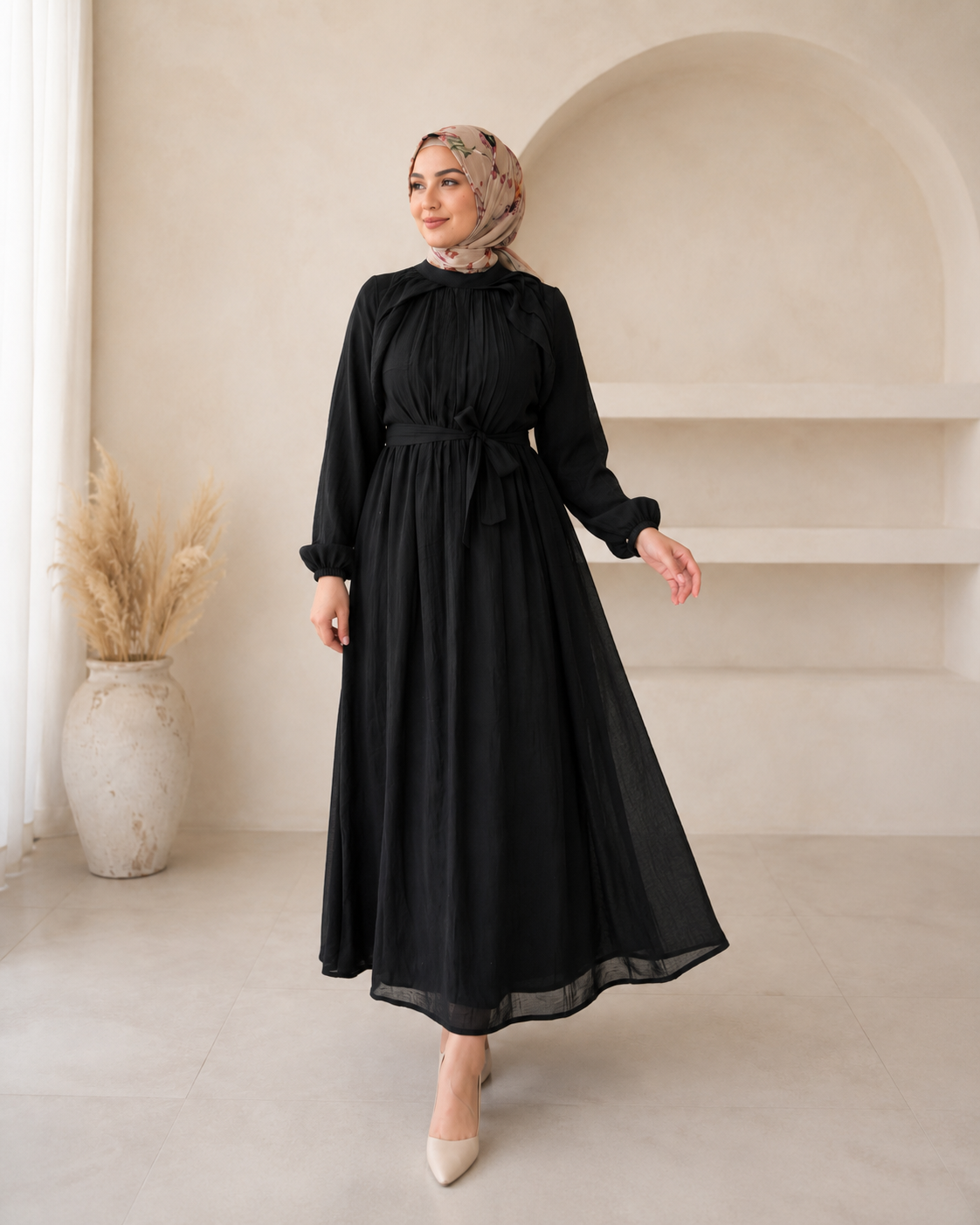 فستان آية أسود