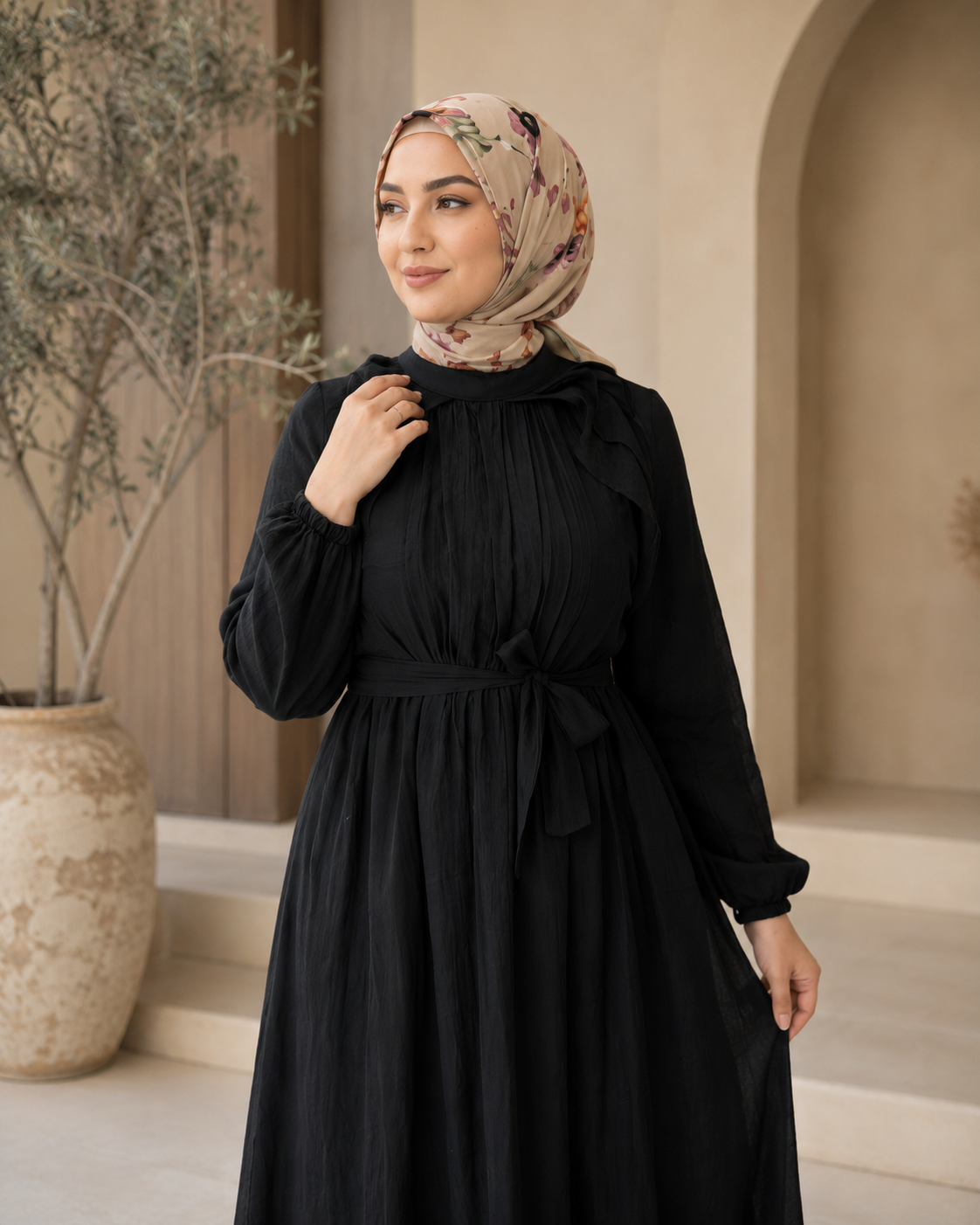 فستان آية أسود
