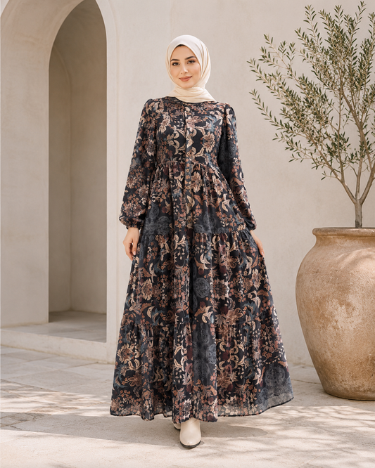 فستان عبير أسود