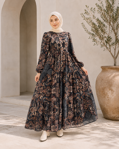 فستان عبير أسود