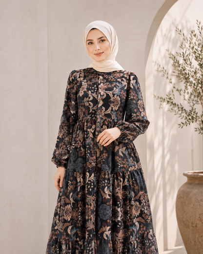 فستان عبير أسود