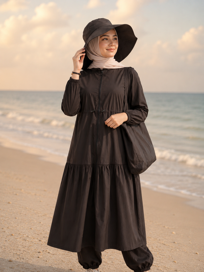 مايوه موج بني غامق