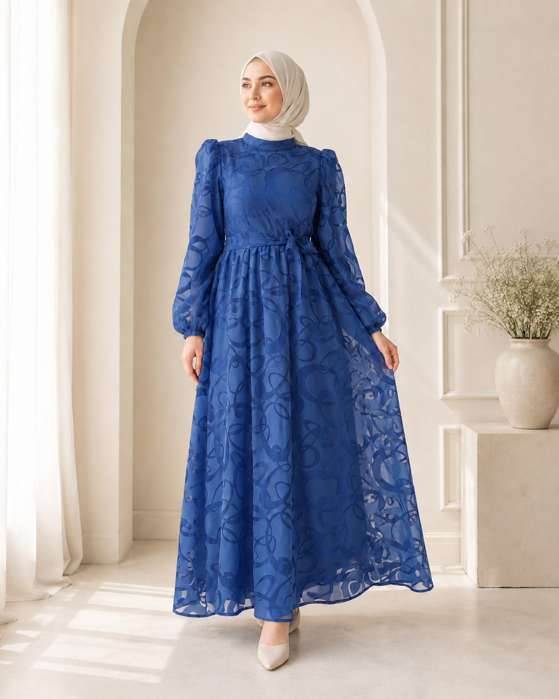 فستان يارا أزرق