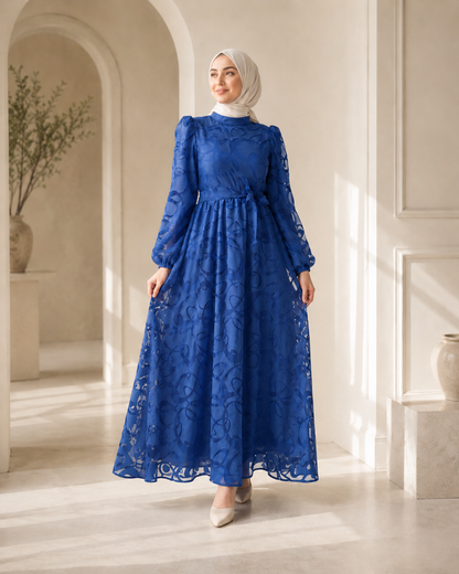 فستان يارا أزرق
