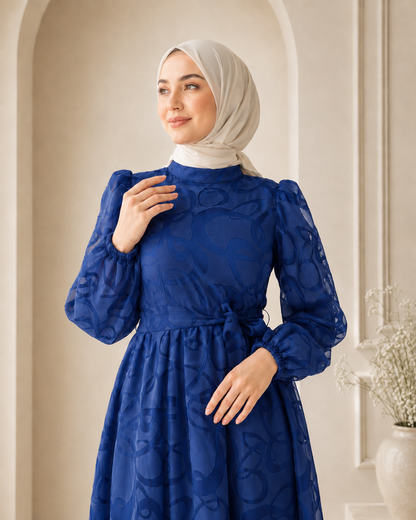 فستان يارا أزرق