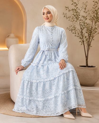 فستان جمانة أزرق