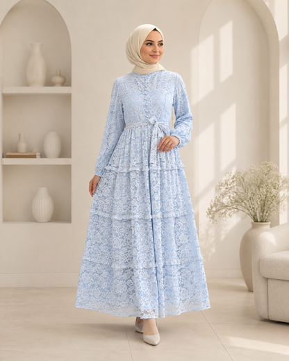 فستان جمانة أزرق