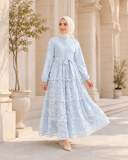 فستان جمانة أزرق