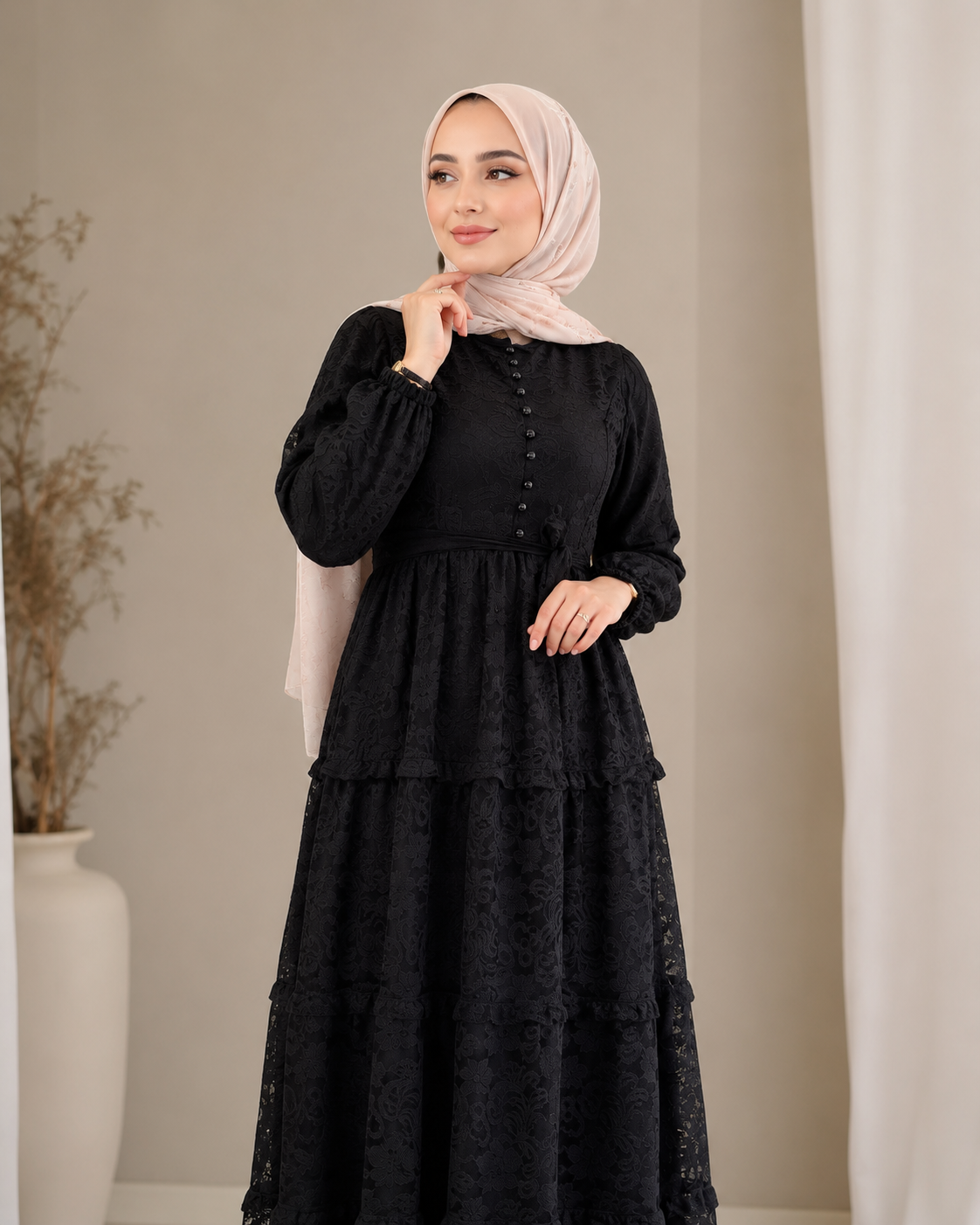 فستان جمانة أسود