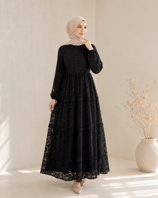 فستان جمانة أسود