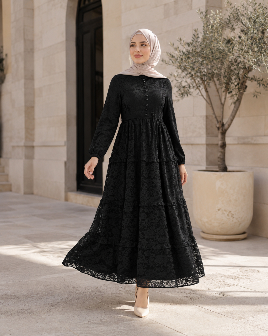 فستان جمانة أسود