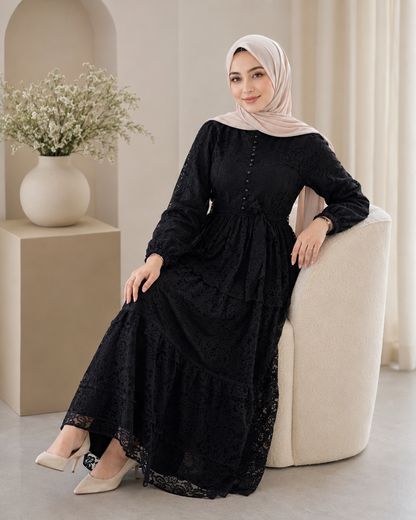 فستان جمانة أسود