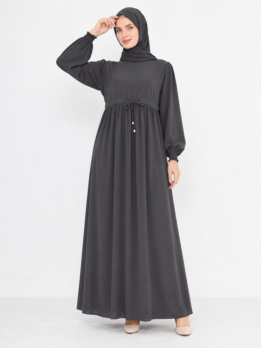 فستان آيات رمادي