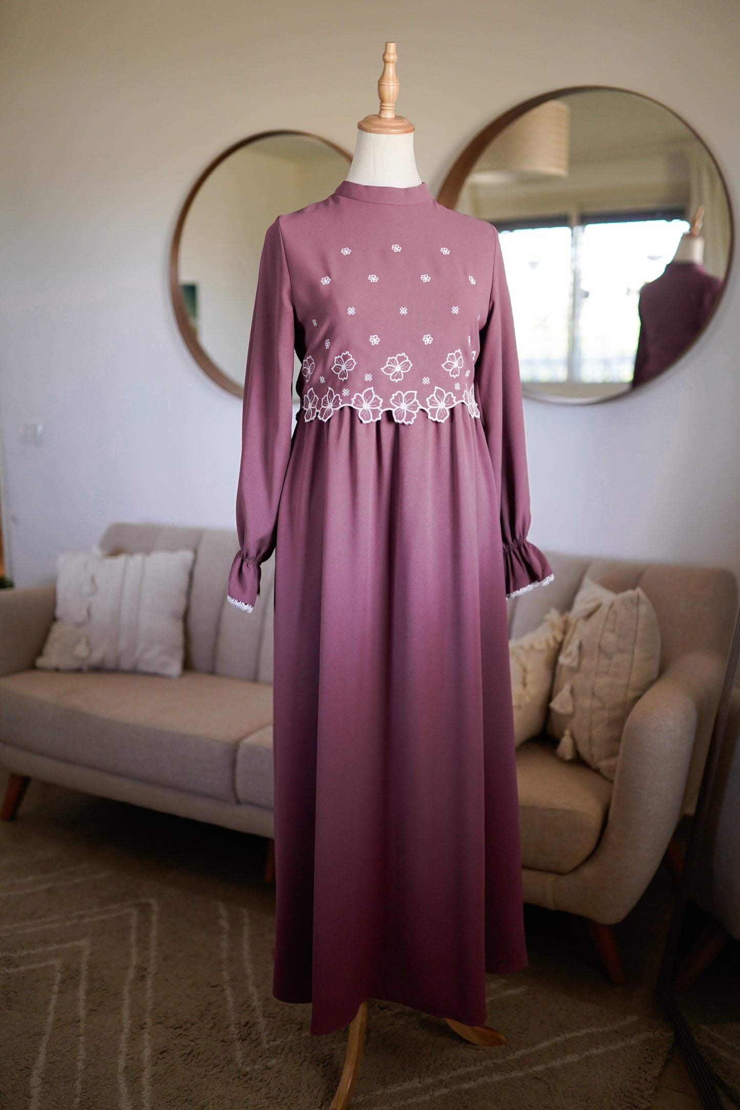 فستان دانة زهري