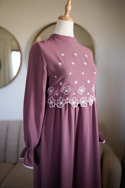فستان دانة زهري