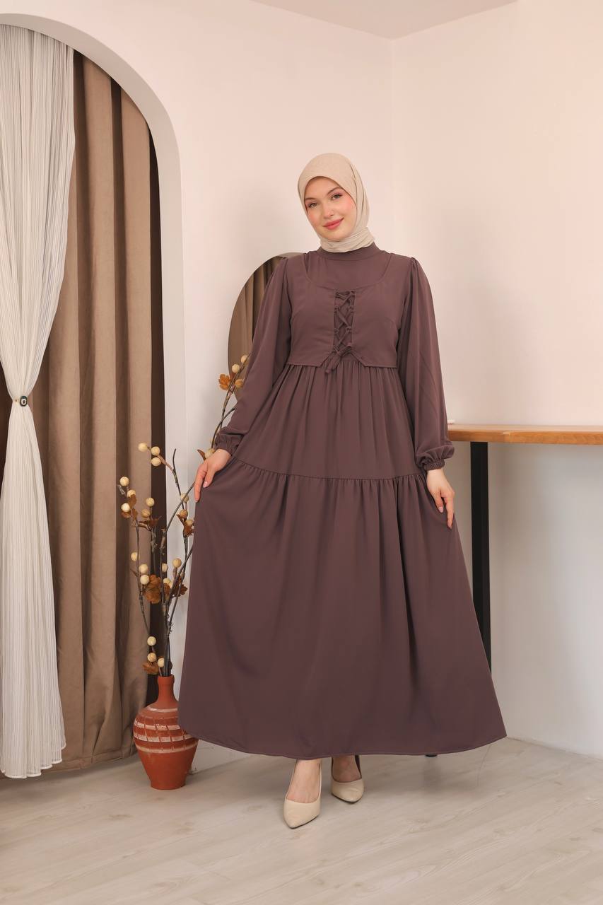فستان غيداء موكا