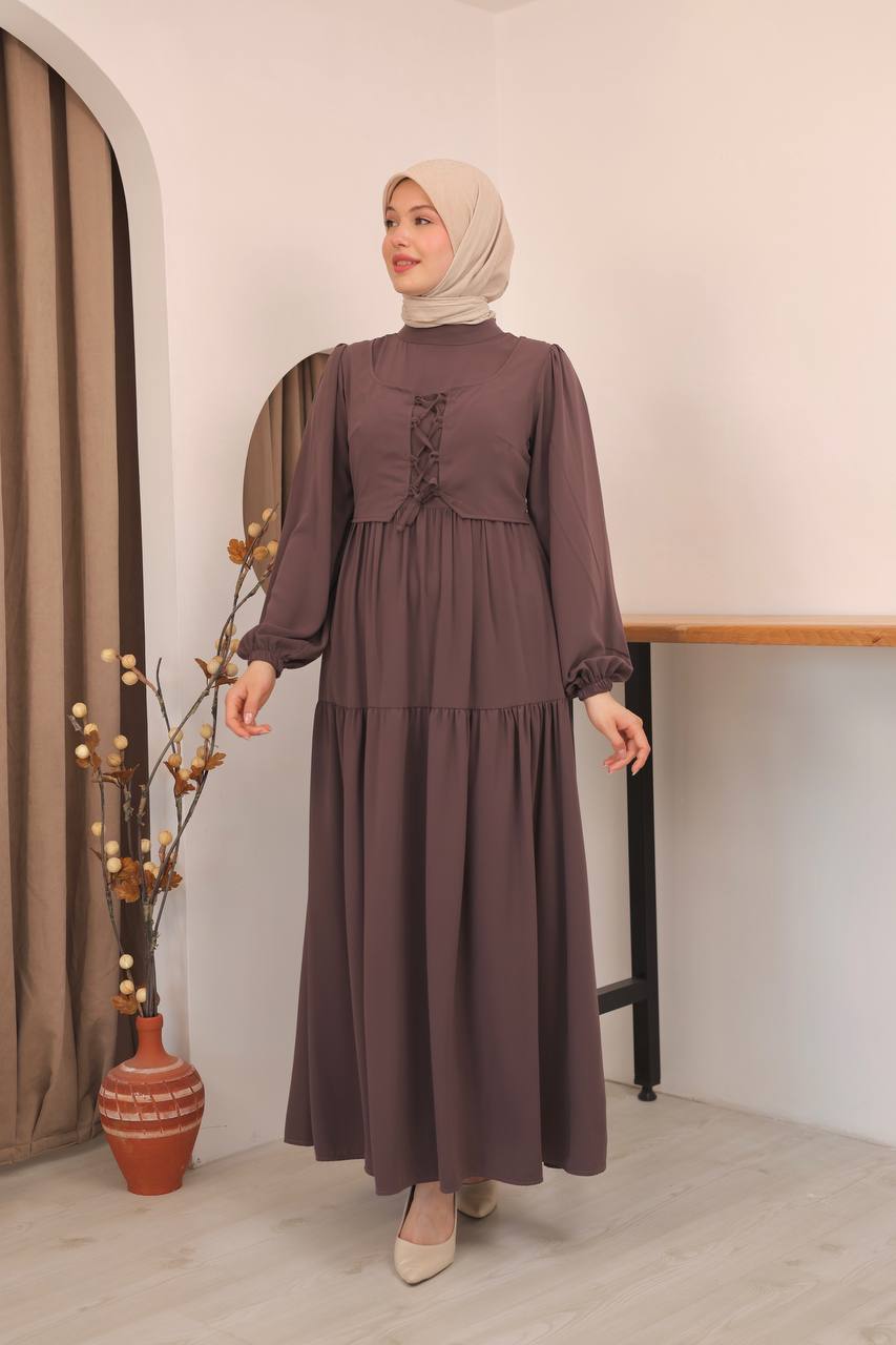 فستان غيداء موكا