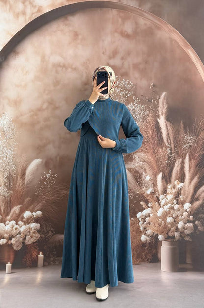 فستان آمال أزرق