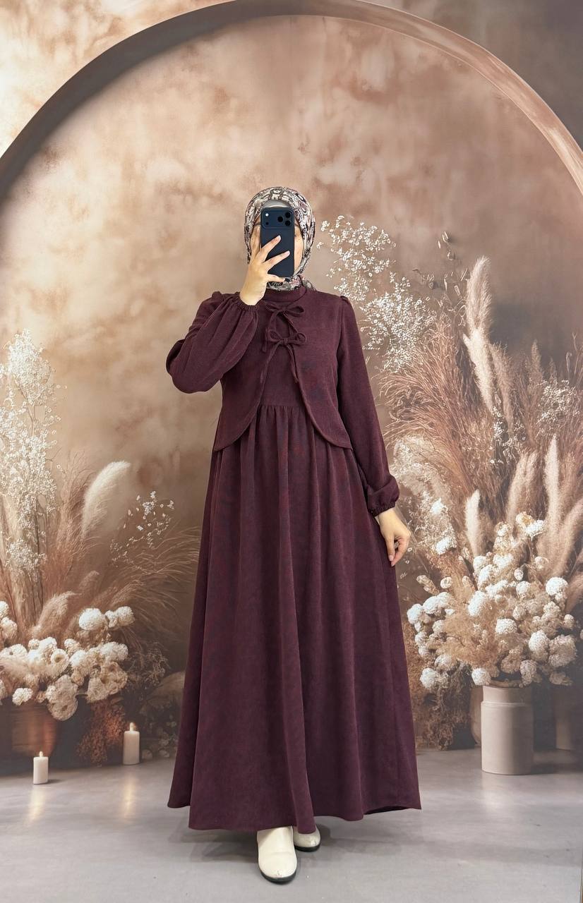 فستان مروة خمري