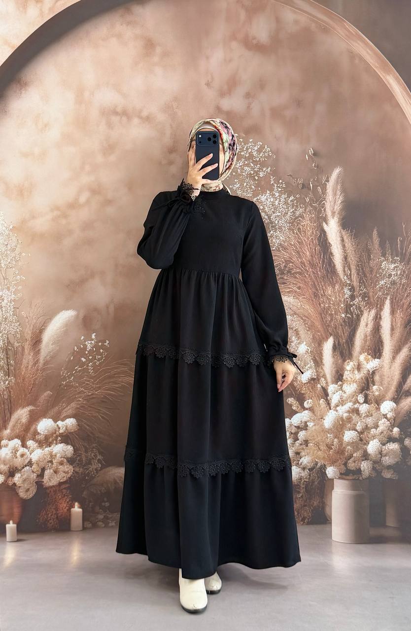 فستان ياسمين أسود